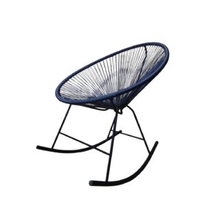 Egg Chair Rocking - Metal Synthetic