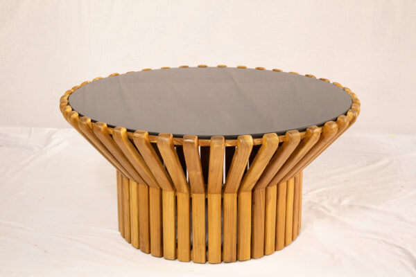 Jari-Jari Coffee Table + Black Glass