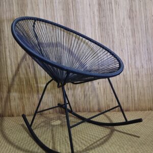 Egg Chair Rocking - Metal Synthetic