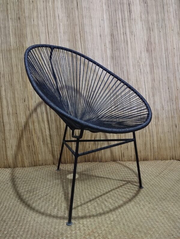 Egg Chair Flat Leg - Metal Synthetic