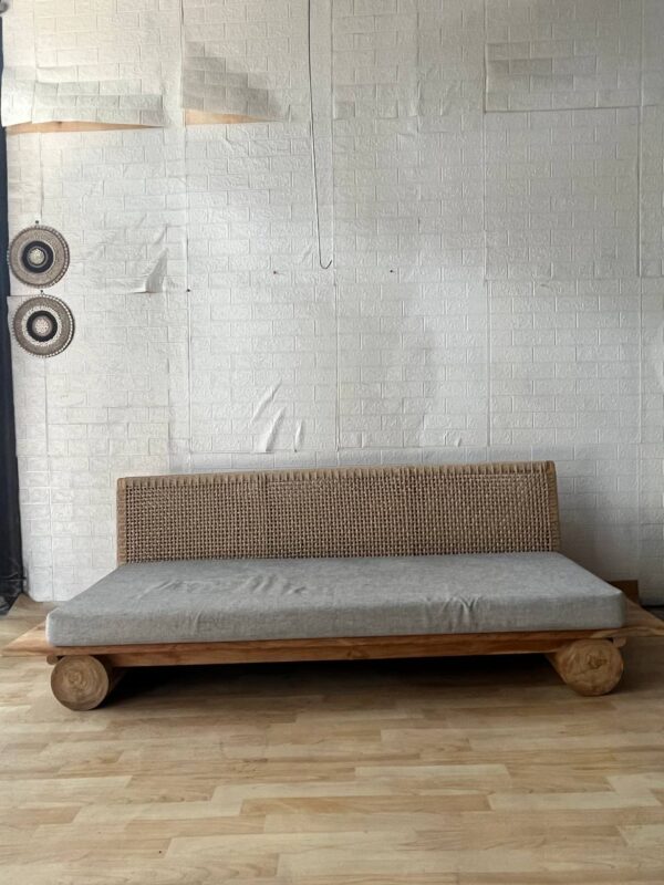 Sofa Kaki Balok Synthetic weaving