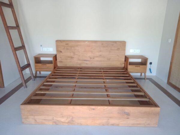 Bed Frame & Head Board Full Wood