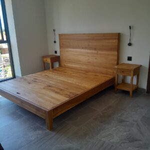 Bed Frame With Head Board Full Wood