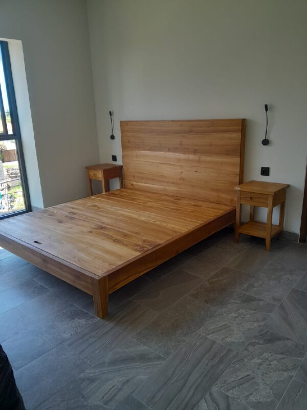 Bed Frame With Head Board Full Wood