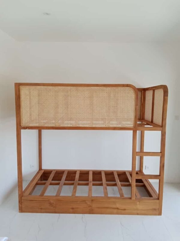 Bunk Bed Rattan Weaving