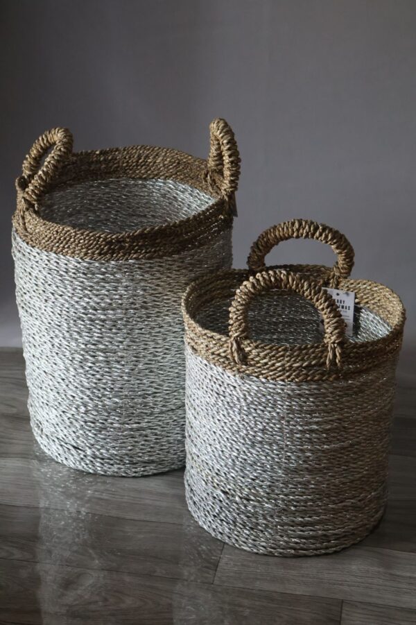 Handwoven Seagrass Basket - Gambar 2