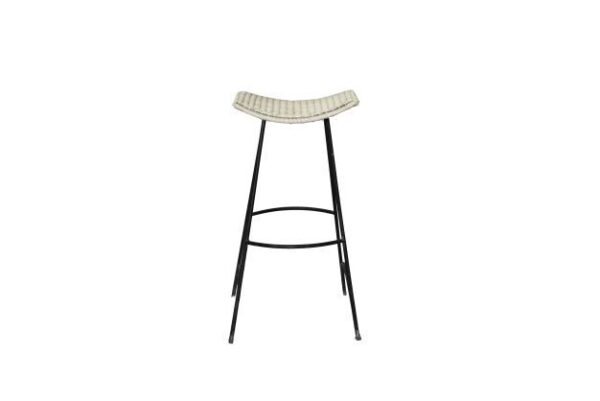 Bar Stool Perahu - Syntetic & Metal