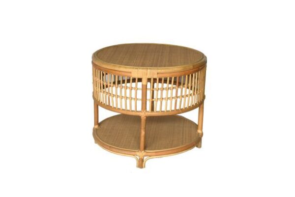 Round Coffee Table - Rattan