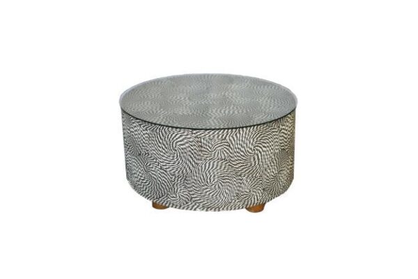 Modern Coffee Table - Syntetic & Glass