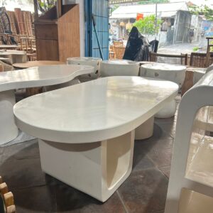 Terazzo Coffee Table - Long Oval