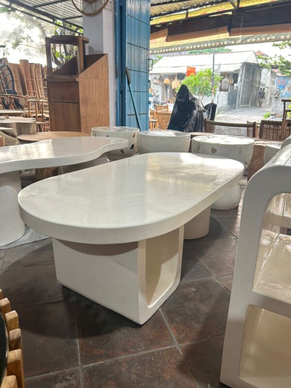 Terazzo Coffee Table - Long Oval