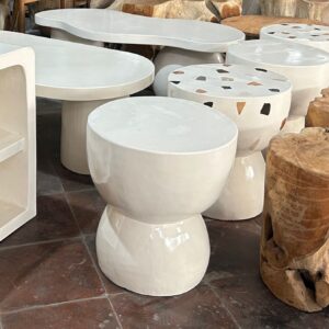 Stool Terazzo White Color