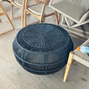 Black Round Coffee Table - Outdoor