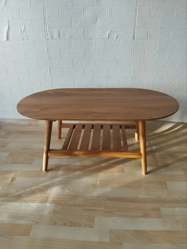 Long Table Oval With Shelf