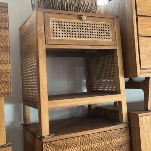 Side Table Combined Rattan