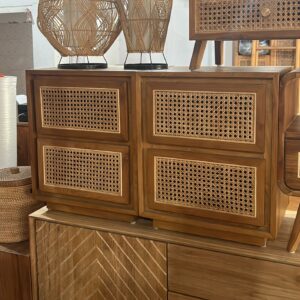 Big Side Table - Combined Rattan