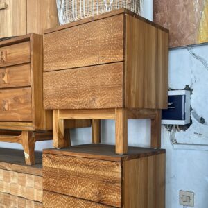 Side Table 2 Drawers Motif