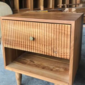 Side Table Motif Line - Teakwood