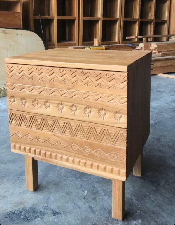 Side Table Mix Motif - 2 Drawers