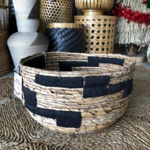 Laundry Basket Black Oval