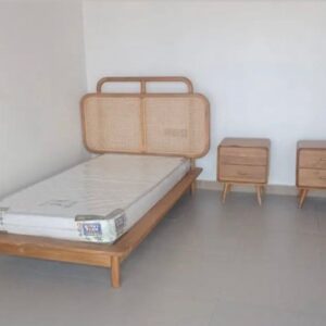 Bedframe Combined Rattan Mata Ayam