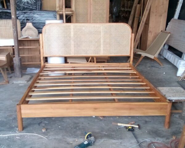 Bedframe Combined Rattan - King Size
