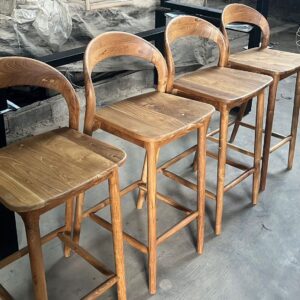 Bar Stool With Backrest
