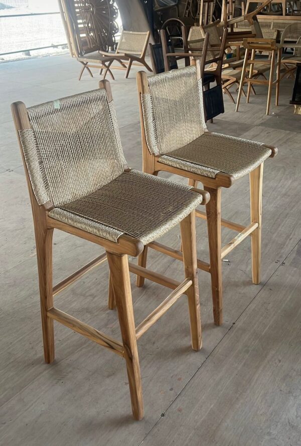 Bar Stool Ana Tania - Teakwood Syntetic