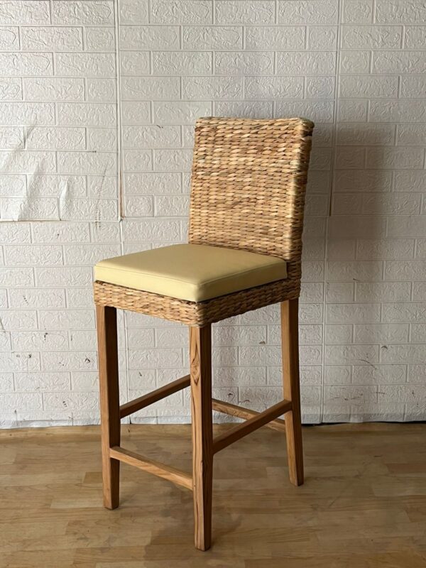 Bar Stool Eceng Gondok Weaving