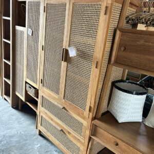 Wardrobe Standart Size Combined Rattan
