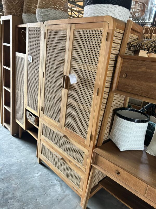Wardrobe Standart Size Combined Rattan