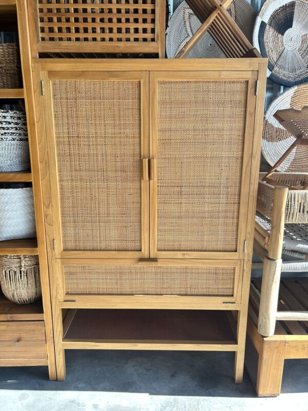 Wadrobe - Teakwood Combined Rattan