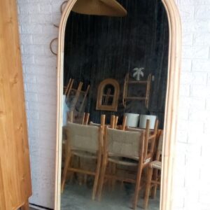 Rattan Frame Mirror Wall