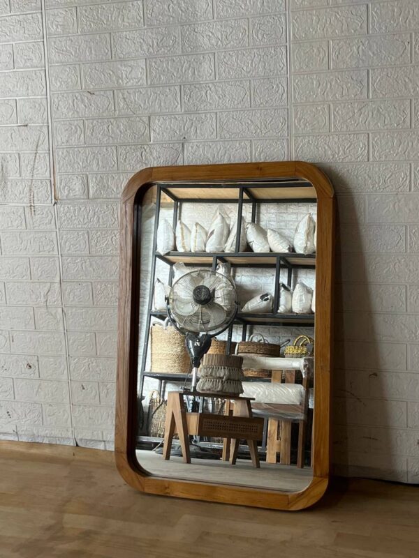 Teak Mirror Square - Indonesian Craftmen