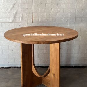 Round Dining Table - Solid Teak