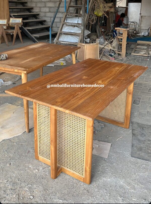 Dining Table Set - Combined Rattan
