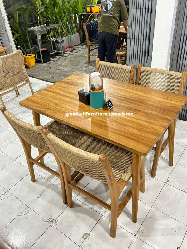 Dining Table Set - Solid Teak