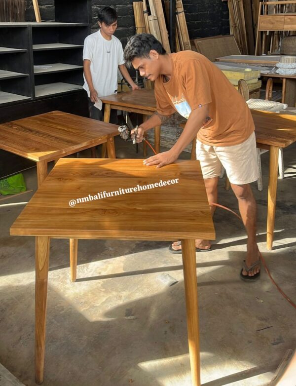 Square Dining Table - Solid Teak