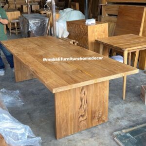 Dining Table Solid Teak - Natural Finish
