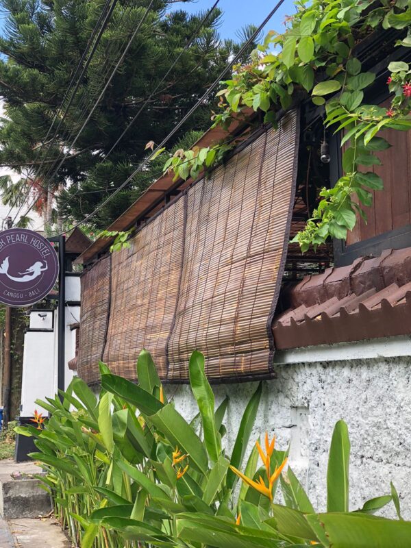 Black Bamboo Blind - With Fabric