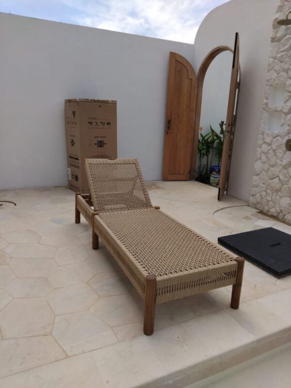 Sunbed Pattaya - Teak Synthetic Weaving
