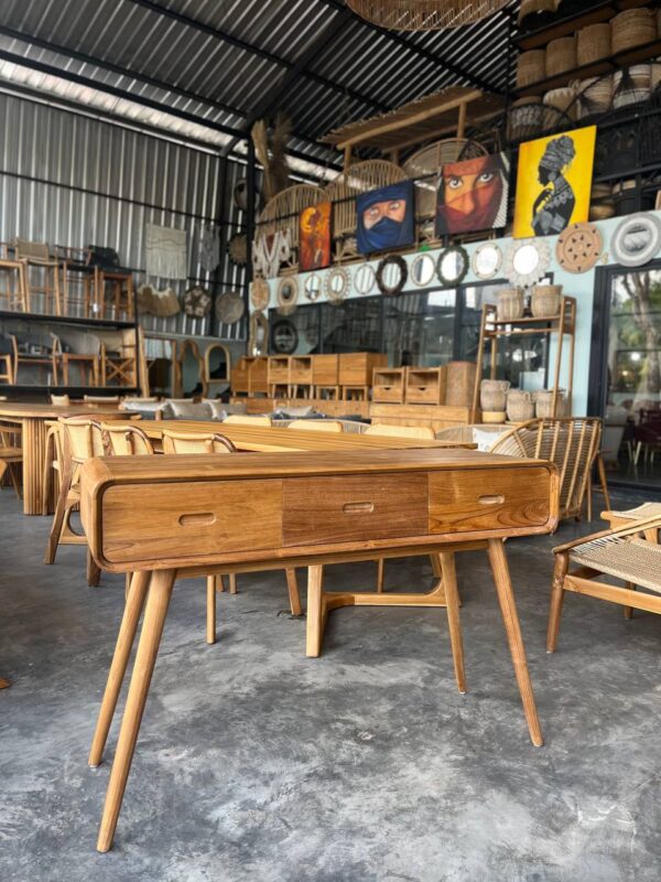 Console Desk 03 - Full Teak
