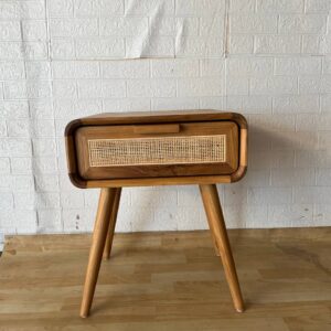 Bedside - 1 Drawer Combined Rattan