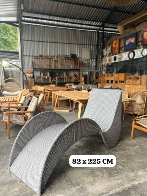 Sunbed Wave - Metal Synthetic Weaving