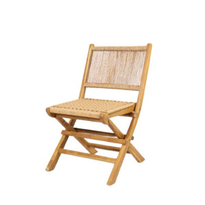 Folding Chair – Teakwood Synthetic