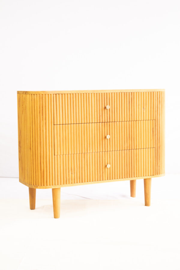 3 Drawers Cabinet- Full teakwood - Gambar 3