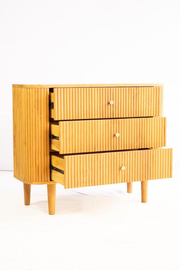 3 Drawers Cabinet- Full teakwood