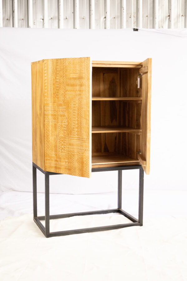Wardrobe Teakwood Leg Iron - Gambar 3