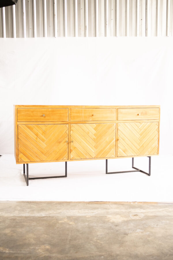 Venosia Cabinet- Teakwood - Gambar 3