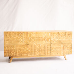 Curvpols Cabinet-Full Teakwood